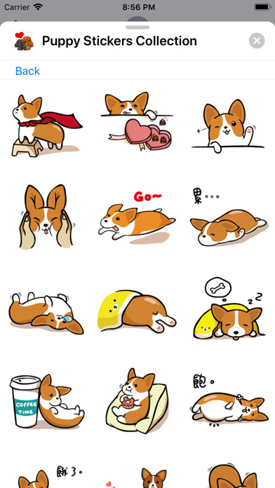 Emulate iPhone app Puppy Stickers Collection using MyAndroid Emulate iPhone app Puppy Stickers Collection using MyAndroid