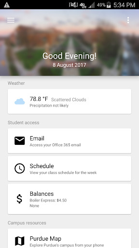 Run android online APK Purdue by Pluto from MyAndroid or emulate Purdue by Pluto using MyAndroid
