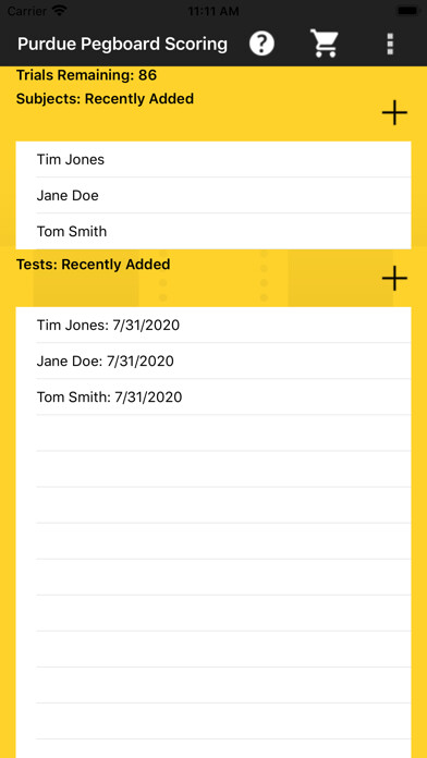 Emulate iPhone app Purdue Pegboard Scoring using MyAndroid Emulate iPhone app Purdue Pegboard Scoring using MyAndroid
