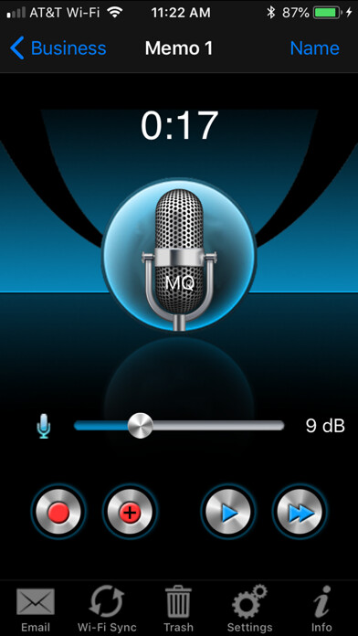 Emulate iPhone app PureAudio Live Recorder using MyAndroid