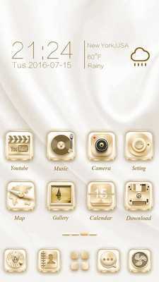 Emulate Android APK Pure Gold Go Launcher Theme Emulate Android APK Pure Gold Go Launcher Theme