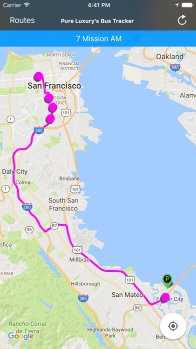 Emulate iPhone app Pure Luxury’s Bus Tracker using MyAndroid Emulate iPhone app Pure Luxury’s Bus Tracker using MyAndroid