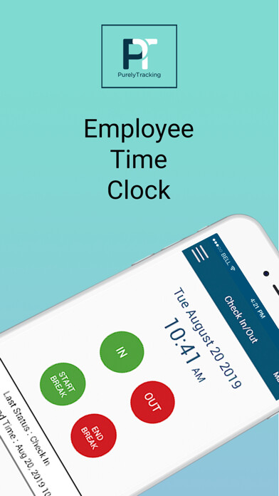 Emulate iPhone app PurelyTracking Time Clock using MyAndroid Emulate iPhone app PurelyTracking Time Clock using MyAndroid