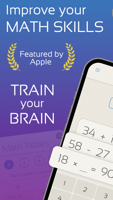 Emulate iPhone app Pure Math - Math,Brain,Memory using MyAndroid
