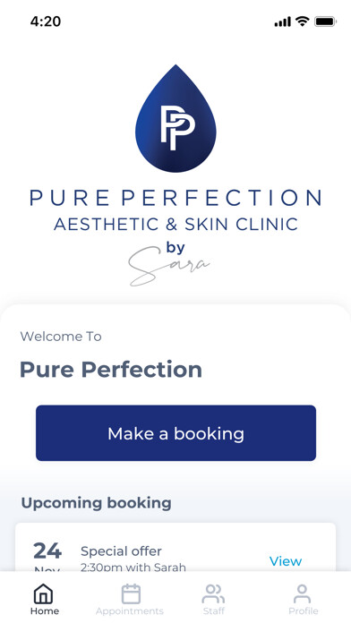 Emulate iPhone app Pure Perfection using MyAndroid