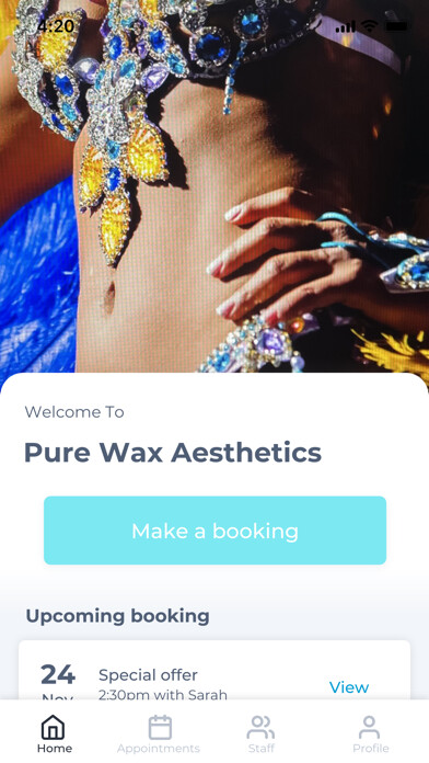 Emulate iPhone app Pure Wax Aesthetics using MyAndroid Emulate iPhone app Pure Wax Aesthetics using MyAndroid