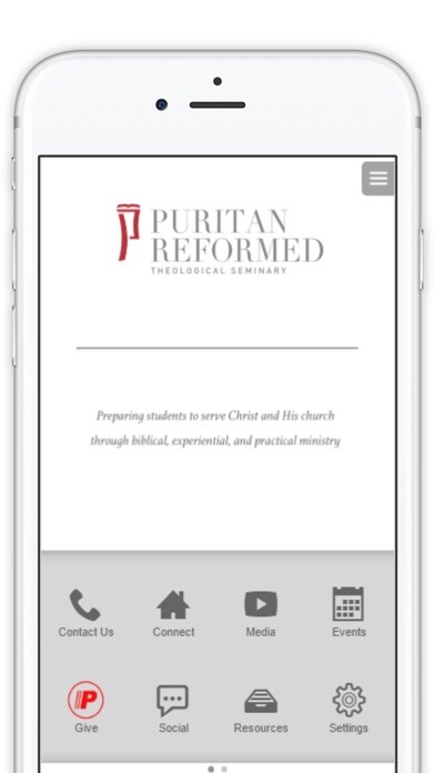 Emulate iPhone app Puritan Reformed Seminary using MyAndroid
