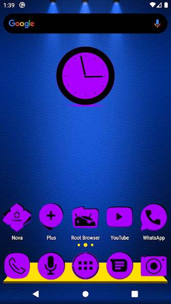 Run android online APK Purple and Black Icon Pack from MyAndroid or emulate Purple and Black Icon Pack using MyAndroid