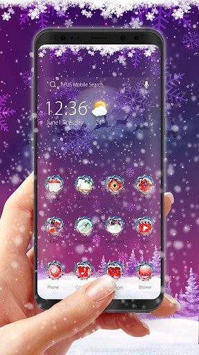 Emulate Android APK Purple Dream Christmas- APUS Launcher Free Theme Emulate Android APK Purple Dream Christmas- APUS Launcher Free Theme
