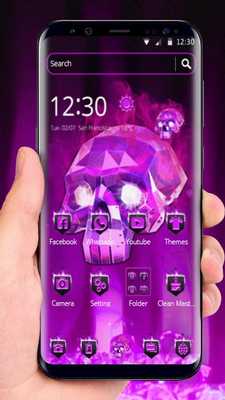 Emulate Android APK Purple Fiery Skull Theme Emulate Android APK Purple Fiery Skull Theme