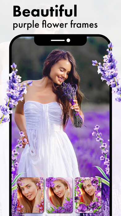 Emulate iPhone app Purple Flower Photo Frames using MyAndroid Emulate iPhone app Purple Flower Photo Frames using MyAndroid
