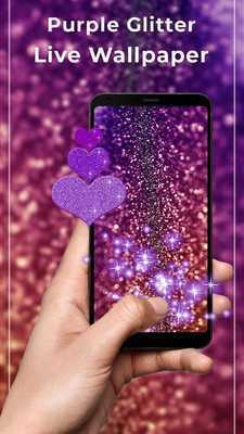 Emulate Android APK Purple glitter Free live wallpaper