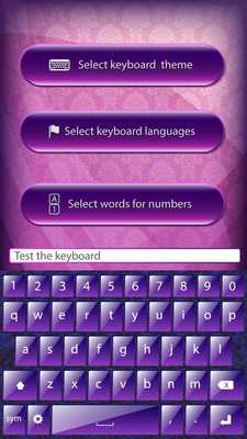 Emulate Android APK Purple Glow Keyboards
