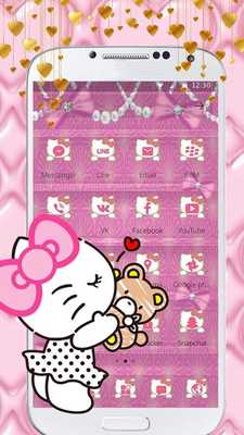 Emulate Android APK Purple Kitty Jewel Lovely Theme