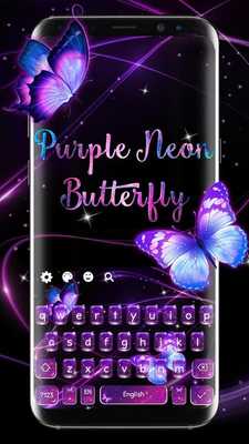 Emulate Android APK Purple Neon Butterfly Keyboard Emulate Android APK Purple Neon Butterfly Keyboard