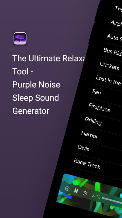Emulate iPhone app Purple Noise Sleep Sounds using MyAndroid Emulate iPhone app Purple Noise Sleep Sounds using MyAndroid