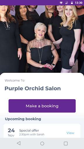 Run android online APK Purple Orchid Salon from MyAndroid or emulate Purple Orchid Salon using MyAndroid