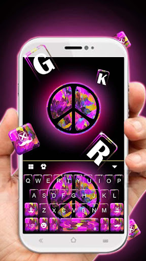 Run android online APK Purple Peace Keyboard Theme from MyAndroid or emulate Purple Peace Keyboard Theme using MyAndroid