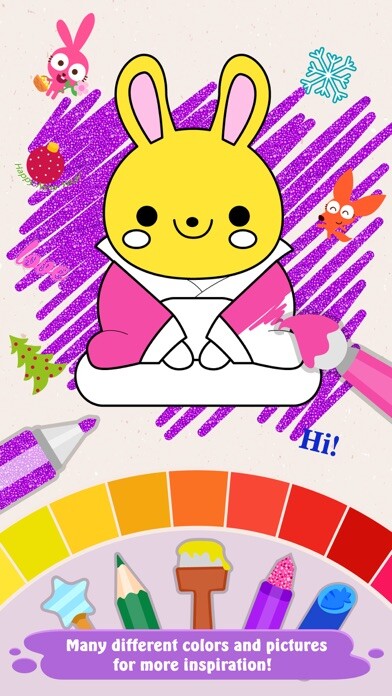 Emulate iPhone app Purple Pink Coloring Fun using MyAndroid Emulate iPhone app Purple Pink Coloring Fun using MyAndroid