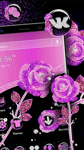 Run android online APK Purple Rose Launcher Theme from MyAndroid or emulate Purple Rose Launcher Theme using MyAndroid
