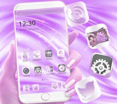 Emulate Android APK Purple Silk Elegant Girl Theme Emulate Android APK Purple Silk Elegant Girl Theme