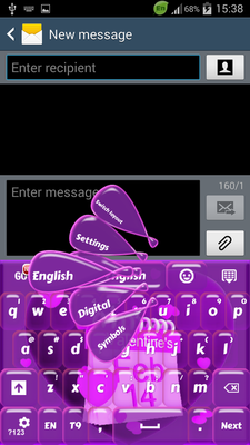 Emulate Android APK Purple Valentine Keyboard Emulate Android APK Purple Valentine Keyboard