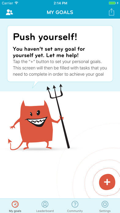 Emulate iPhone app Push – Achieve any Goal! using MyAndroid