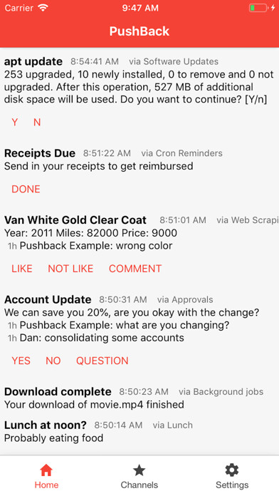Emulate iPhone app PushBack Notifications using MyAndroid Emulate iPhone app PushBack Notifications using MyAndroid