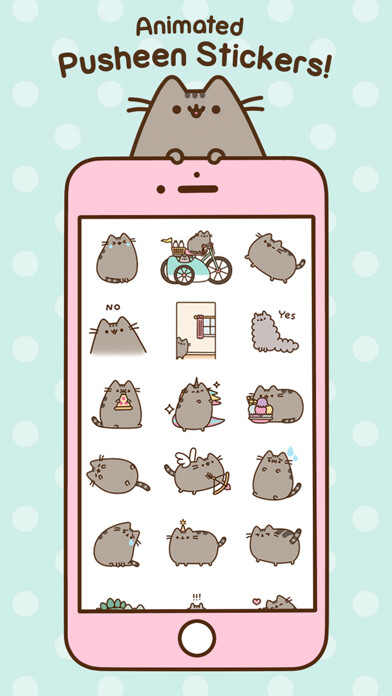 Emulate iPhone app Pusheen Animated Stickers using MyAndroid Emulate iPhone app Pusheen Animated Stickers using MyAndroid