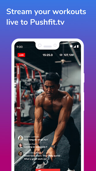 Run android online APK Pushfit Live from MyAndroid or emulate Pushfit Live using MyAndroid