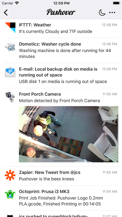 Emulate iPhone app Pushover Notifications using MyAndroid