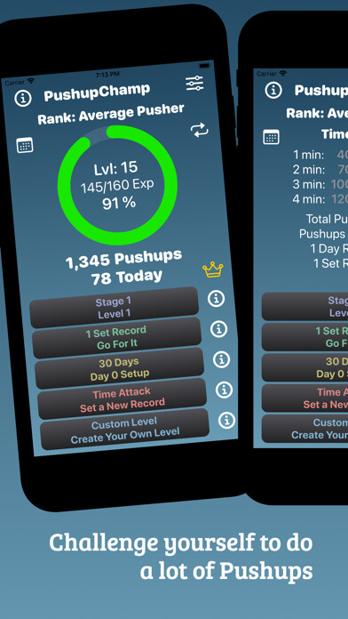 Emulate iPhone app PushupChamp using MyAndroid Emulate iPhone app PushupChamp using MyAndroid