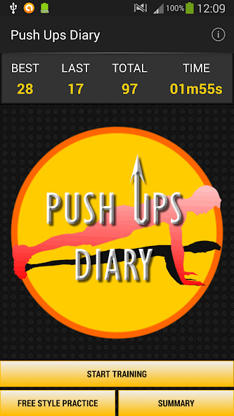 Emulate Android APK Push Ups Diary