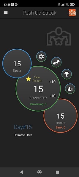 Run android online APK Push Up Streak from MyAndroid or emulate Push Up Streak using MyAndroid