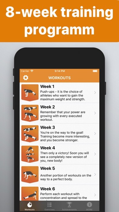Emulate iPhone app Push Ups - workout for arms using MyAndroid Emulate iPhone app Push Ups - workout for arms using MyAndroid
