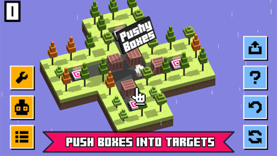 Emulate iPhone app Pushy Boxes - Sliding puzzles using MyAndroid
