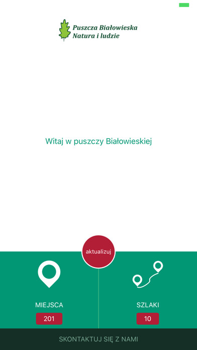 Emulate iPhone app Puszcza Białowieska using MyAndroid