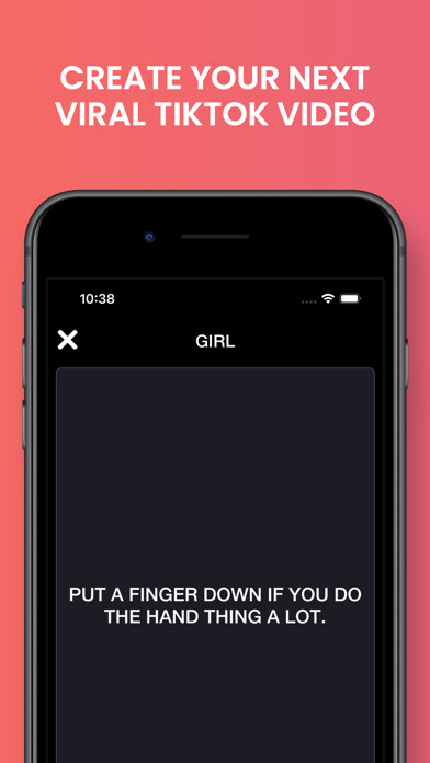 Emulate iPhone app Put a Finger Down If using MyAndroid