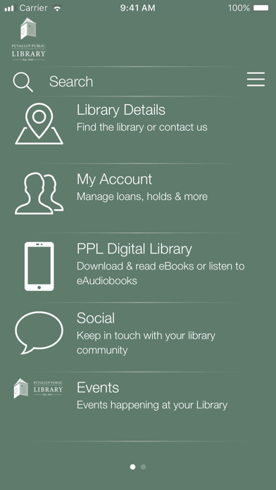 Emulate iPhone app Puyallup Public Library App using MyAndroid Emulate iPhone app Puyallup Public Library App using MyAndroid