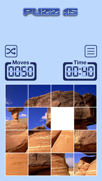 Emulate iPhone app Puzz15 using MyAndroid