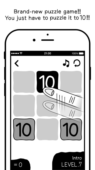 Emulate iPhone app Puzzle it to 10 using MyAndroid