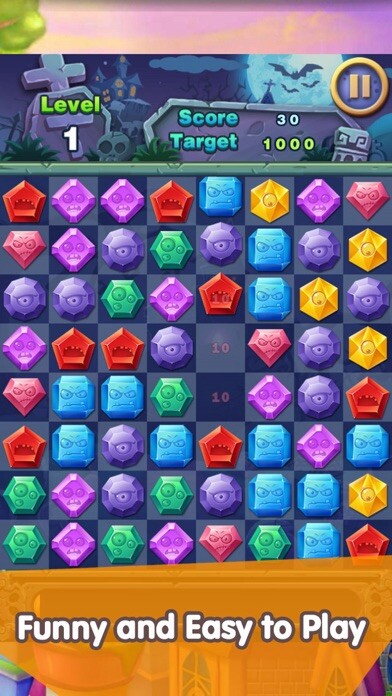 Emulate iPhone app Puzzle Jewels Swipe or Switch using MyAndroid