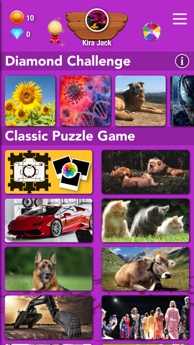 Emulate iPhone app Puzzle Jigsaw ++ using MyAndroid