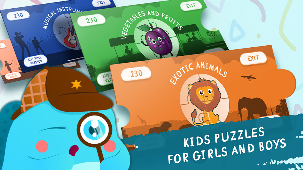 Emulate Android APK Puzzles for kids and toddlers