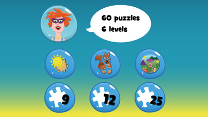 Emulate iPhone app Puzzles for kids play & learn using MyAndroid