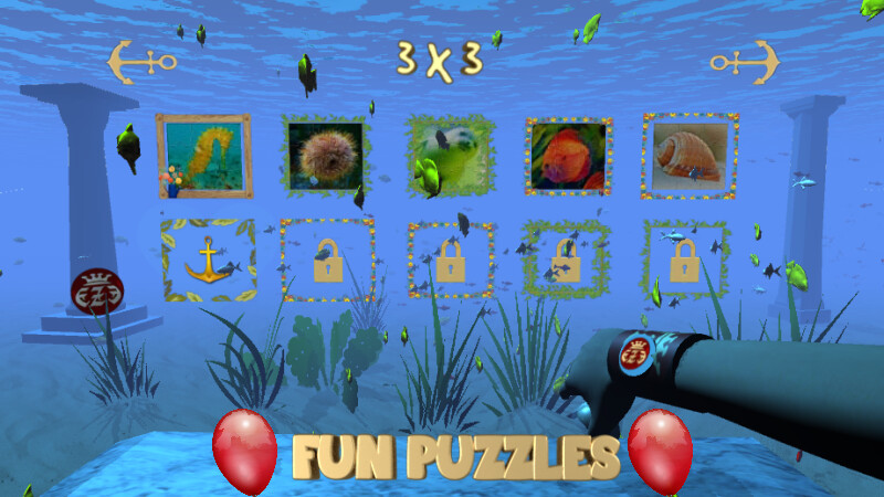 Run android online APK Puzzles for kids - Underwater from MyAndroid or emulate Puzzles for kids - Underwater using MyAndroid