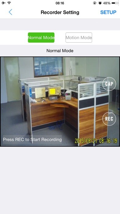 Emulate iPhone app PV CAM WiFi using MyAndroid