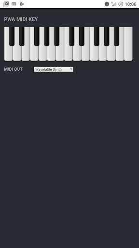 Run android online APK PWA MIDI KEY from MyAndroid or emulate PWA MIDI KEY using MyAndroid