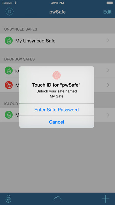 Emulate iPhone app pwSafe 2 - Password Safe using MyAndroid Emulate iPhone app pwSafe 2 - Password Safe using MyAndroid