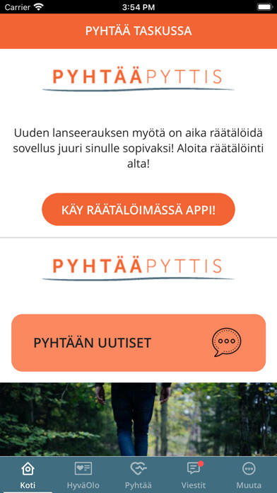 Emulate iPhone app Pyhtää taskussa using MyAndroid Emulate iPhone app Pyhtää taskussa using MyAndroid